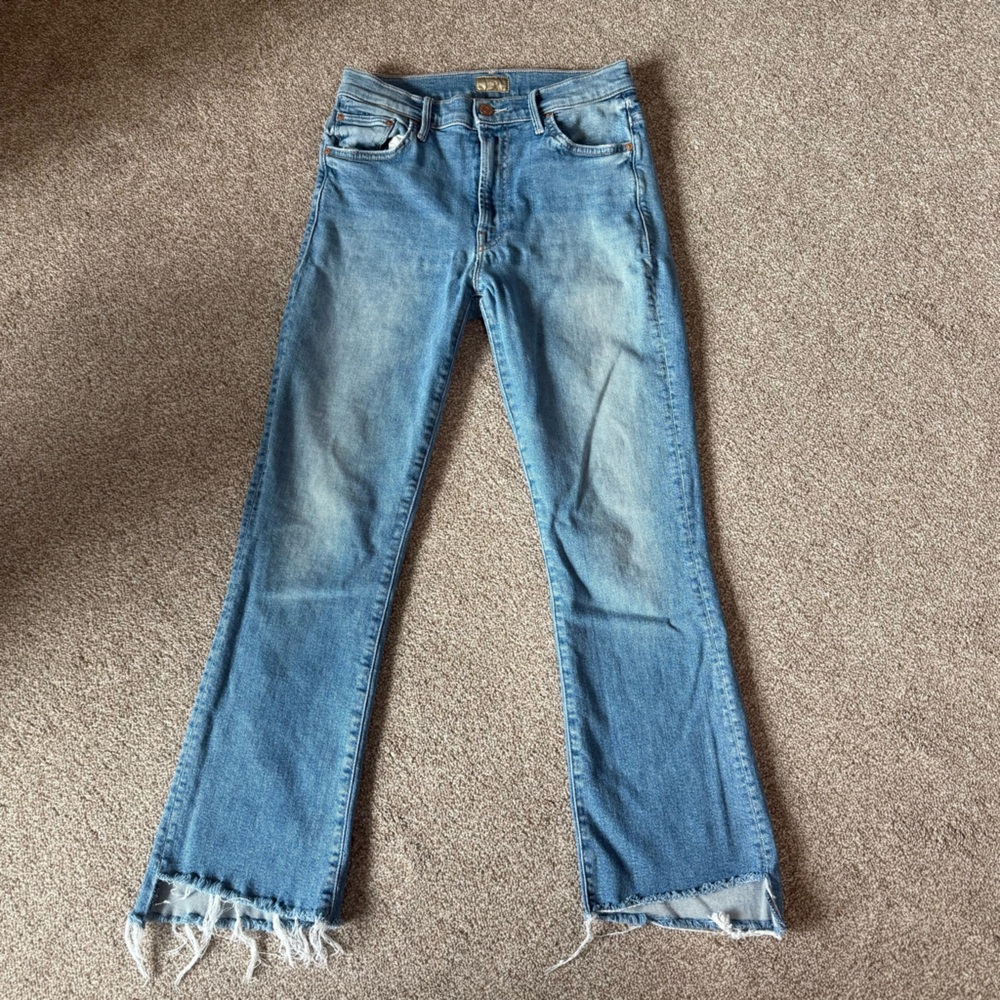 MOTHER Insider Crop Step Fray